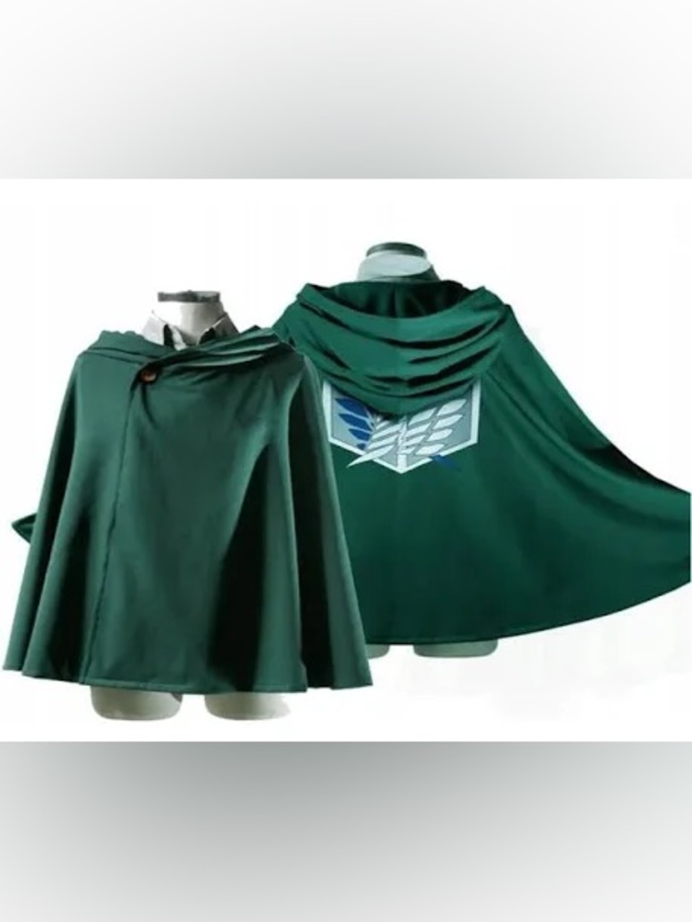 Ripple Junction Attack On Titan Scout Regiment Green Hooded Cosplay Cloak Cape